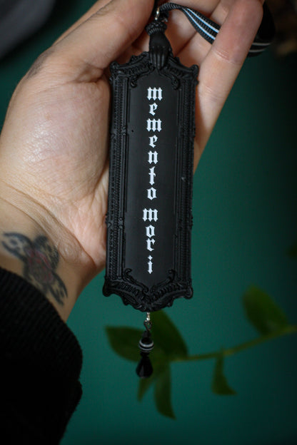 Victorian mini wall plaque decorations - Memento Mori and At Rest