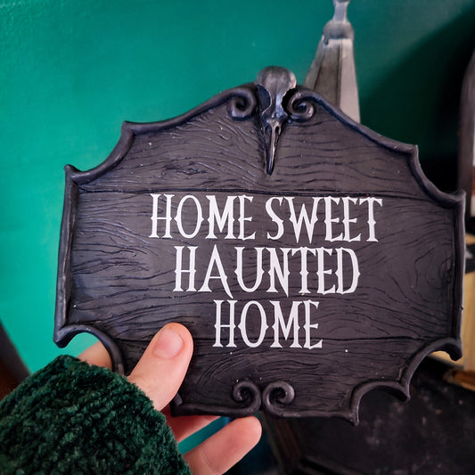 Home Sweet Haunted Home Sign Wall Art