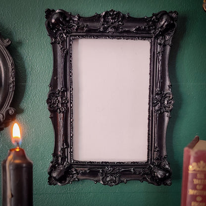 gothic skull and bone picture frame